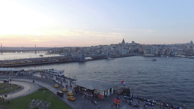 鸟瞰图的米诺努- İstanbul视频素材