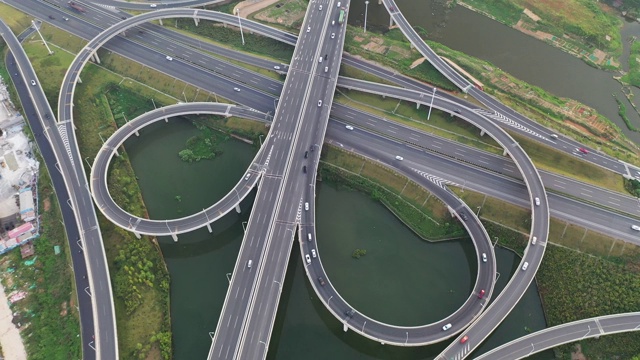 南昌市的城市风景，江西省，亚洲，中国视频素材