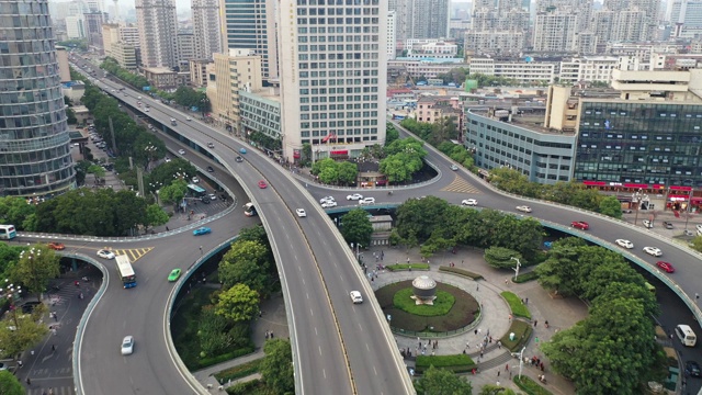 南昌市的城市风景，江西省，亚洲，中国视频素材