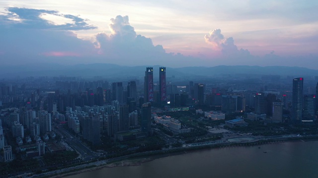 南昌市的城市风景，江西省，亚洲，中国视频素材