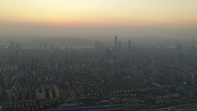 南昌市的城市风景，江西省，亚洲，中国视频素材