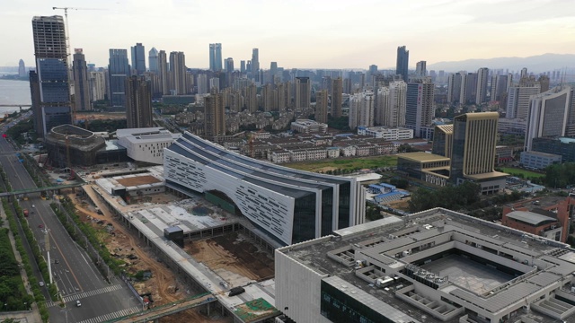 南昌市的城市风景，江西省，亚洲，中国视频素材