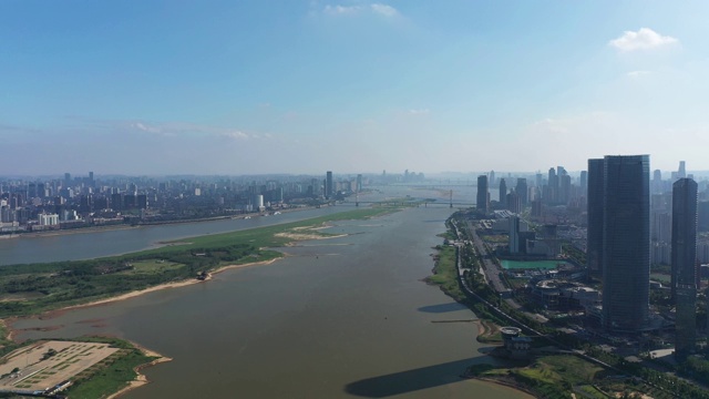 南昌市的城市风景，江西省，亚洲，中国视频素材