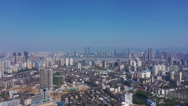 南昌市的城市风景，江西省，亚洲，中国视频素材