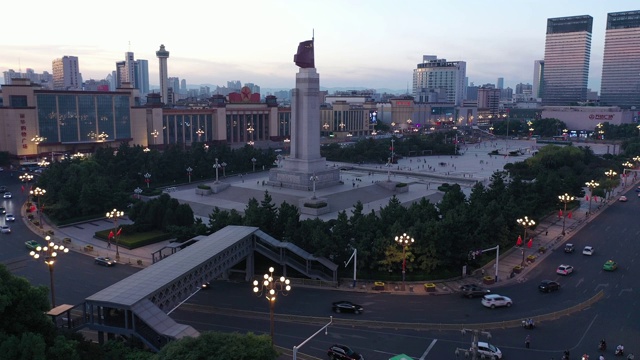 南昌市的城市风景，江西省，亚洲，中国视频素材