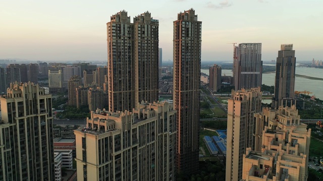 南昌市的城市风景，江西省，亚洲，中国视频素材