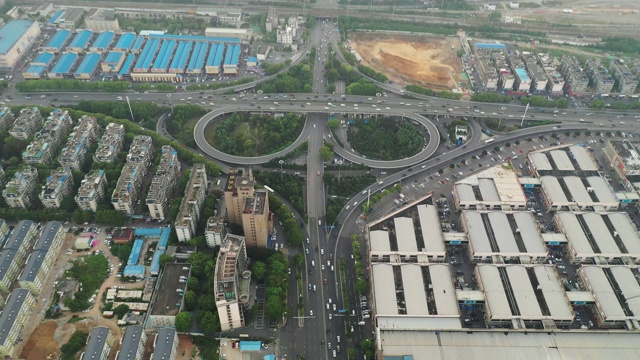 南昌市的城市风景，江西省，亚洲，中国视频素材