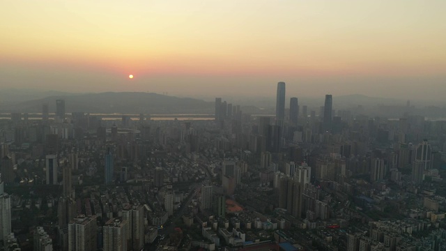 南昌市的城市风景，江西省，亚洲，中国视频素材