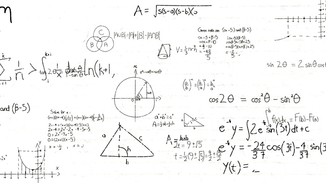 数学方程视频素材