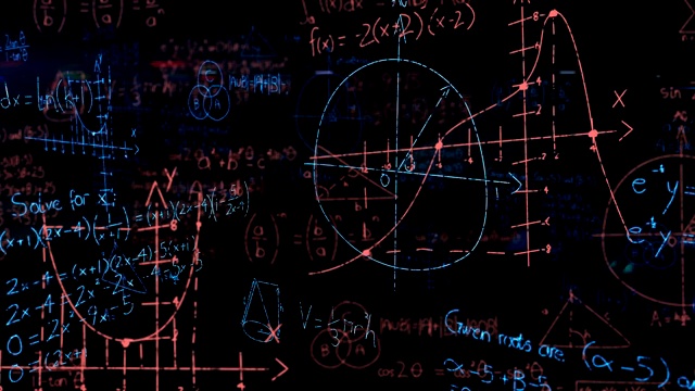 数学方程视频素材