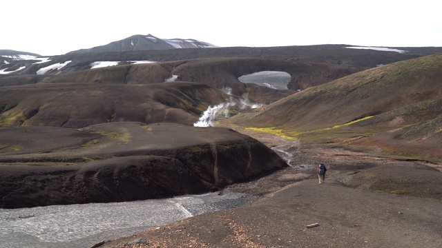 Landmannalaugar自然景观视频素材