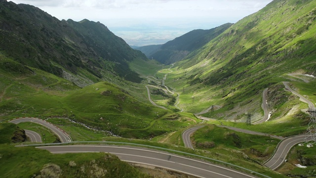 transagarasan高山公路视频素材