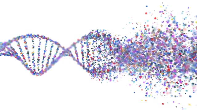 DNA氧化损伤，遗传紊乱，分子结构视频素材