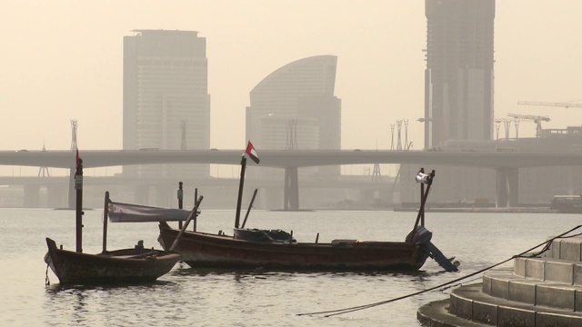 迪拜湾视频素材