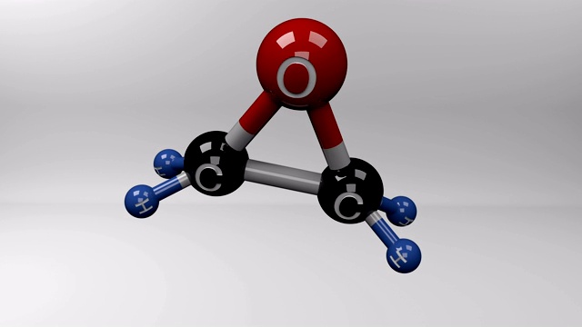 环氧乙烷分子。视频素材