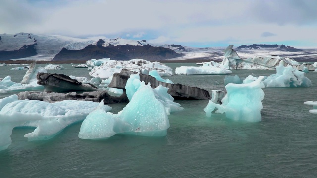 冰岛Jokulsarlon湖的美丽景色视频素材