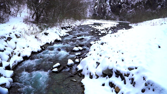 冰雪之河视频素材