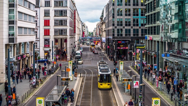 德国柏林Friedrichstraße视频素材