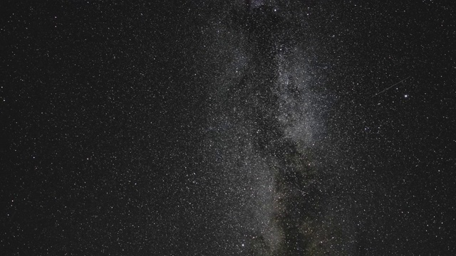 银河在夜空中运动的时间视频素材