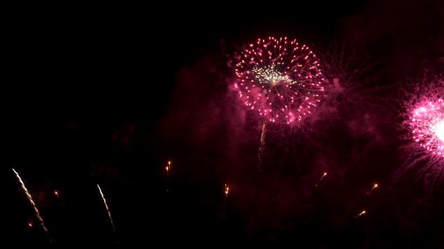 烟花新年庆祝节日视频素材