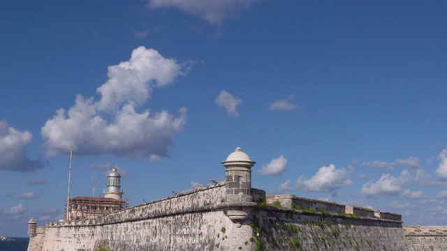 摩罗城堡(Castillo del Morro) /哈瓦那，古巴视频素材