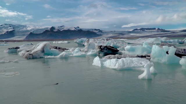 冰岛Jokulsarlon湖的美丽景色视频素材