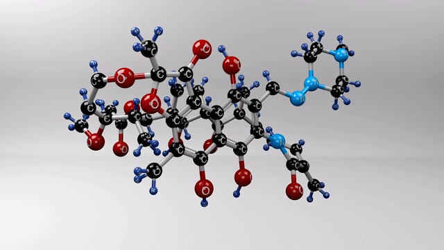 利福平分子。视频素材