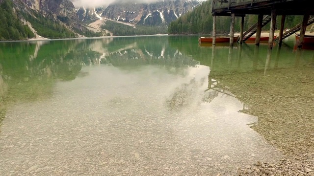 意大利阿尔卑斯山的布拉格湖视频素材