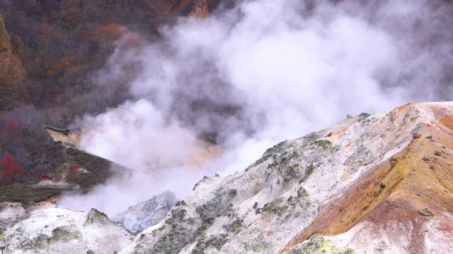 北海道地狱谷登别温泉(高清)视频素材