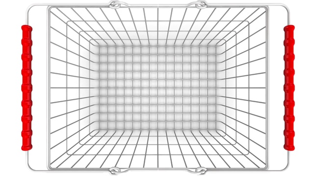 有百分比符号的购物篮视频素材