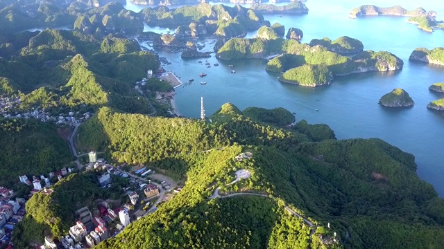 日落时分，无人机在国家公园上空飞行视频素材