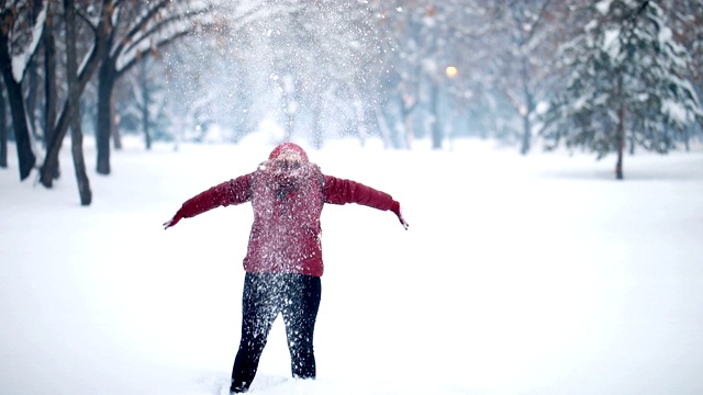 把雪视频素材