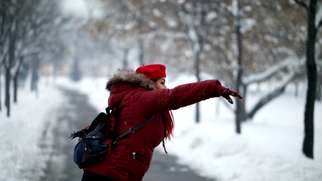 把雪视频素材