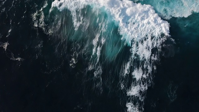 空中海浪，空中背景视频素材