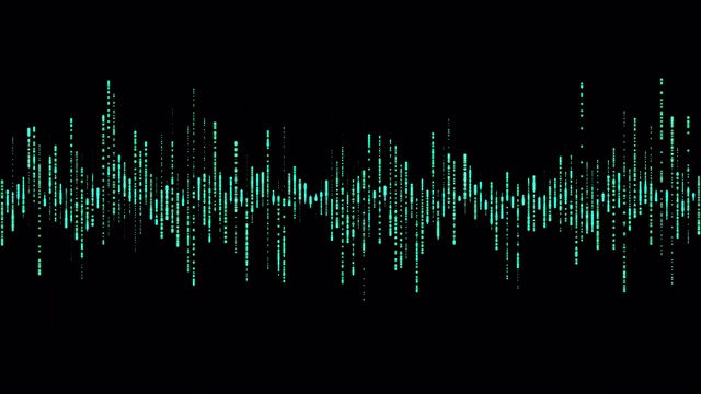 摘要蓝色数字均衡器，声波矢量图元件视频素材
