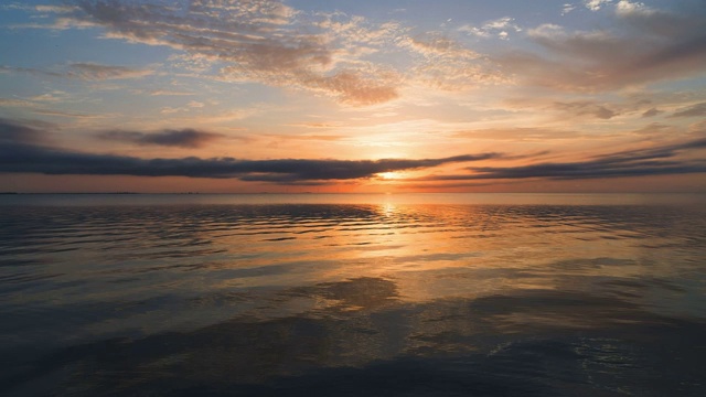 海面上的日出时光流逝视频素材