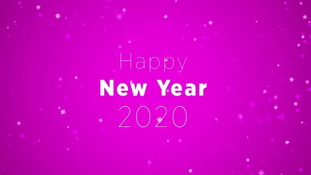 4K新年2020视频素材