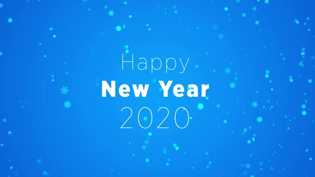 4K新年2020视频素材