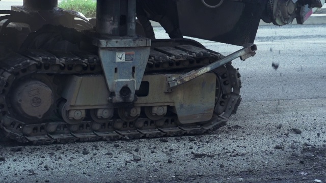 道路建设慢动作视频素材