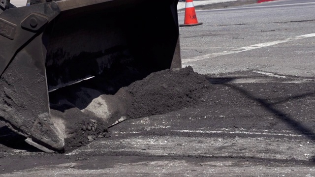 道路建设慢动作视频素材