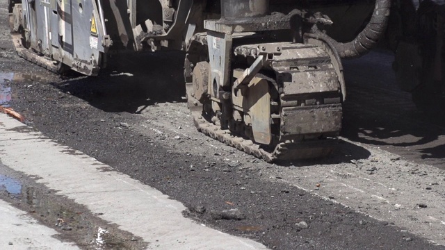 道路建设慢动作视频素材