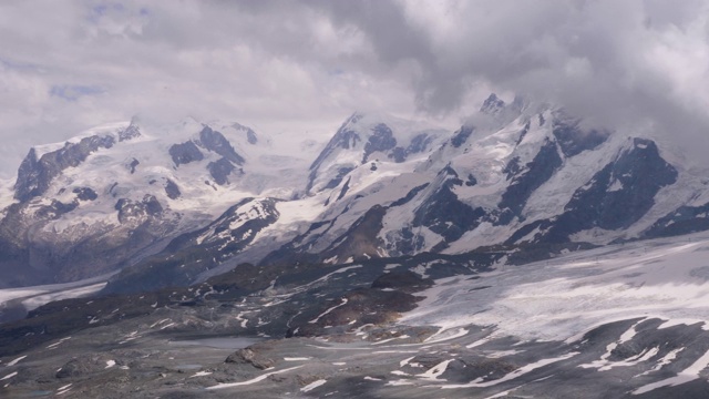 这是瑞士山脉令人叹为观止的全景视频素材