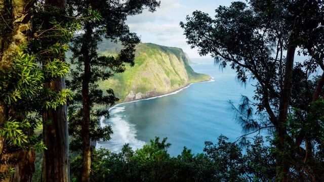 夏威夷海岸时光流逝视频素材