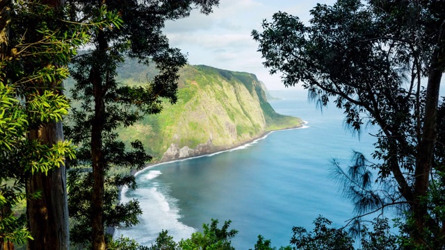 夏威夷海岸时光流逝视频素材