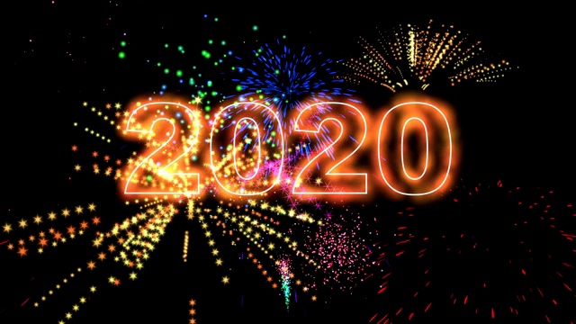 高质量的2020年新年动画秀视频素材