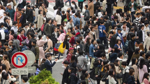 日本东京涩谷渡口视频素材