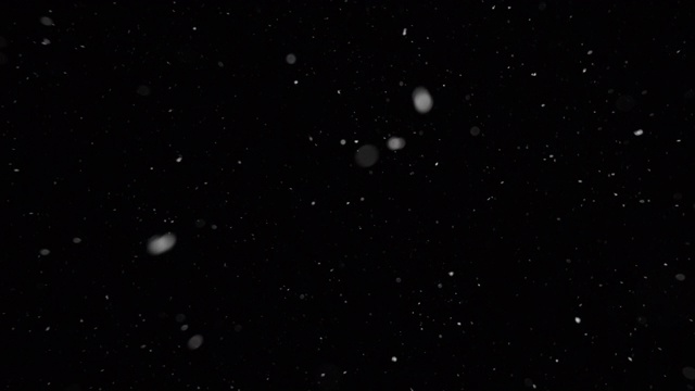 雪从空中飘落视频素材