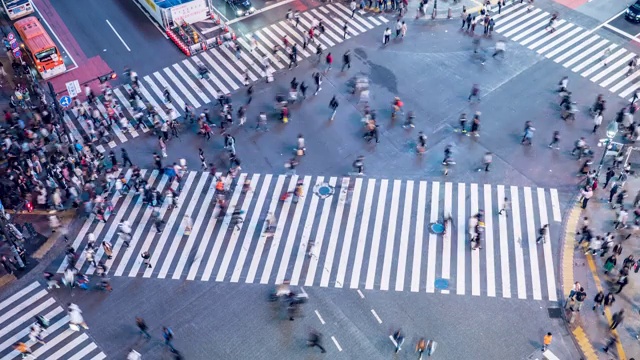 东京涉谷路口视频素材