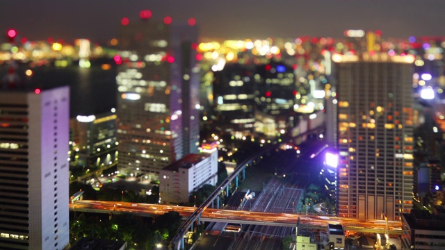 东京夜景的时间流逝视频素材