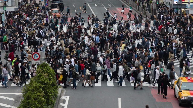 日本东京涩谷渡口视频素材